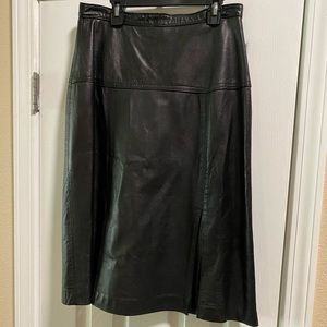 Vintage leather skirt